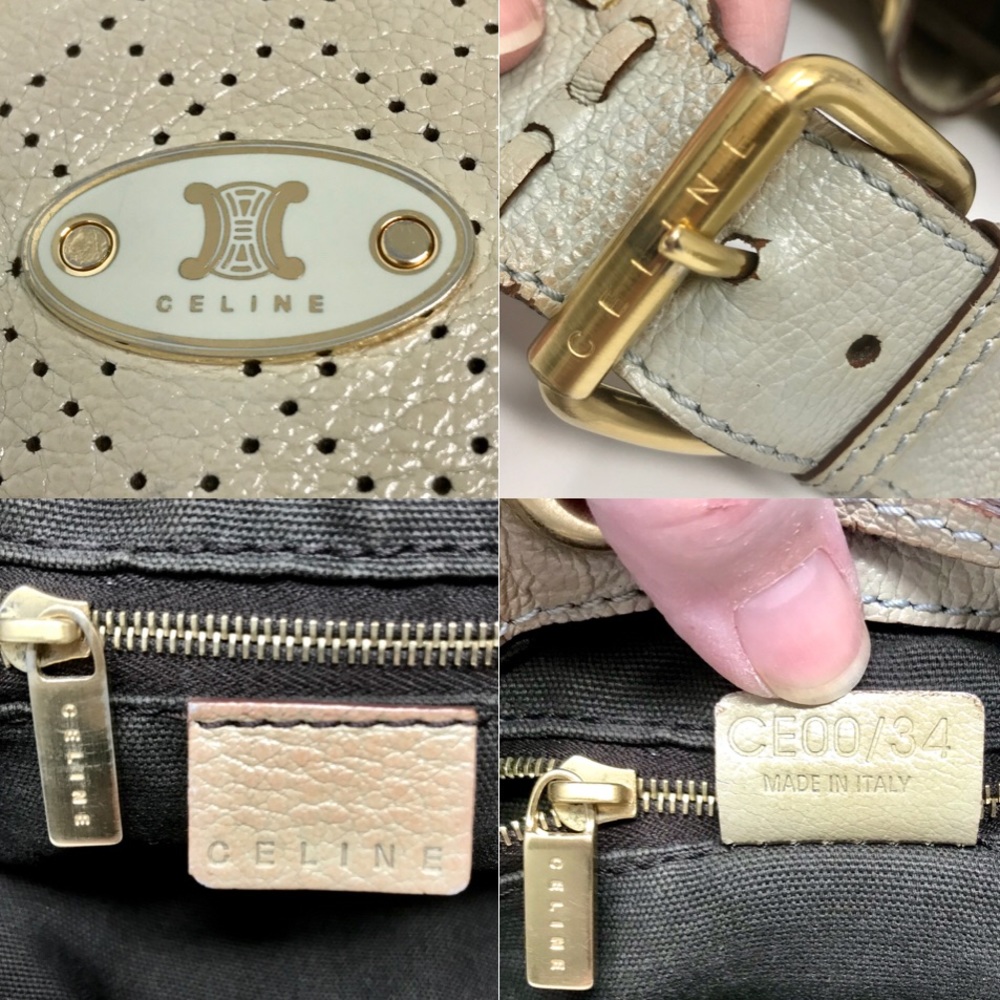 Cline Perforated Leather Drawstring Shoulder Bag - image 6